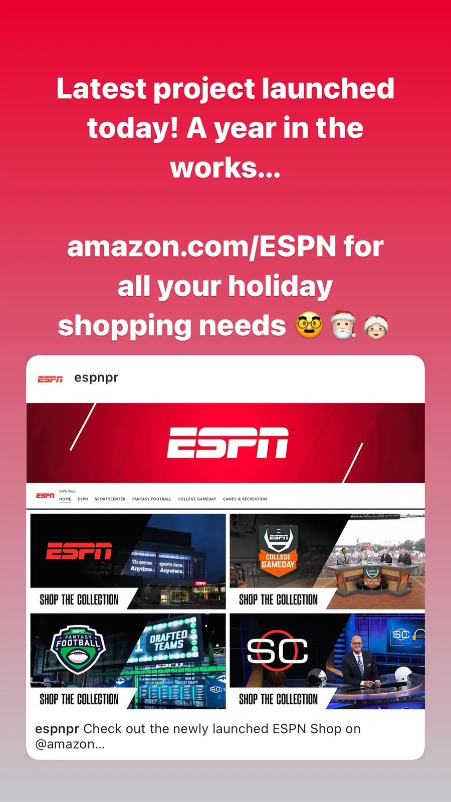 ESPN Amazon Shop